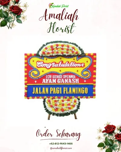 Bunga Papan Congratulation di Mekarnangka